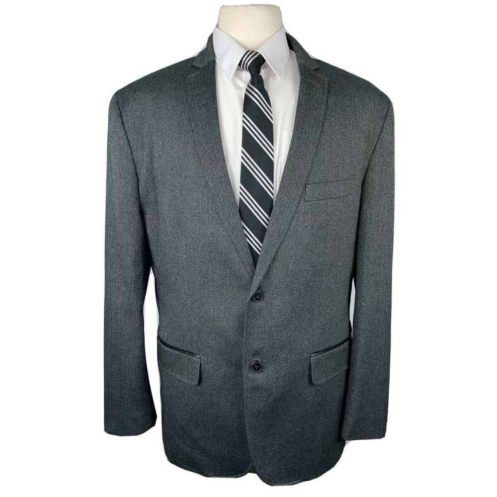 INC INTERNATIONAL CONCEPTS Mens 44R Gray Soft Blazer Sport Coat Suit Jacket